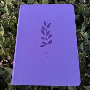 Lavender NLT Bible with Purple Tabs – Giant Print, Soft & Serene